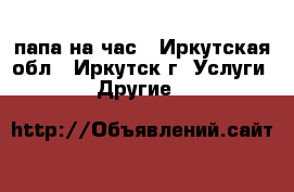 папа на час - Иркутская обл., Иркутск г. Услуги » Другие   